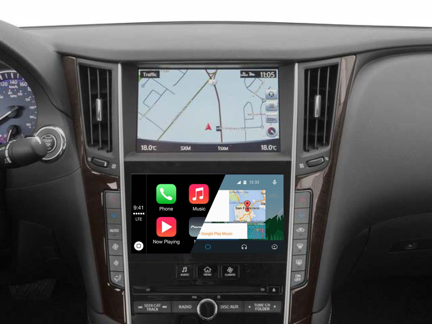 INFINITI QX50 OEM Integrated Apple CarPlay & Android Auto System | Buy ...