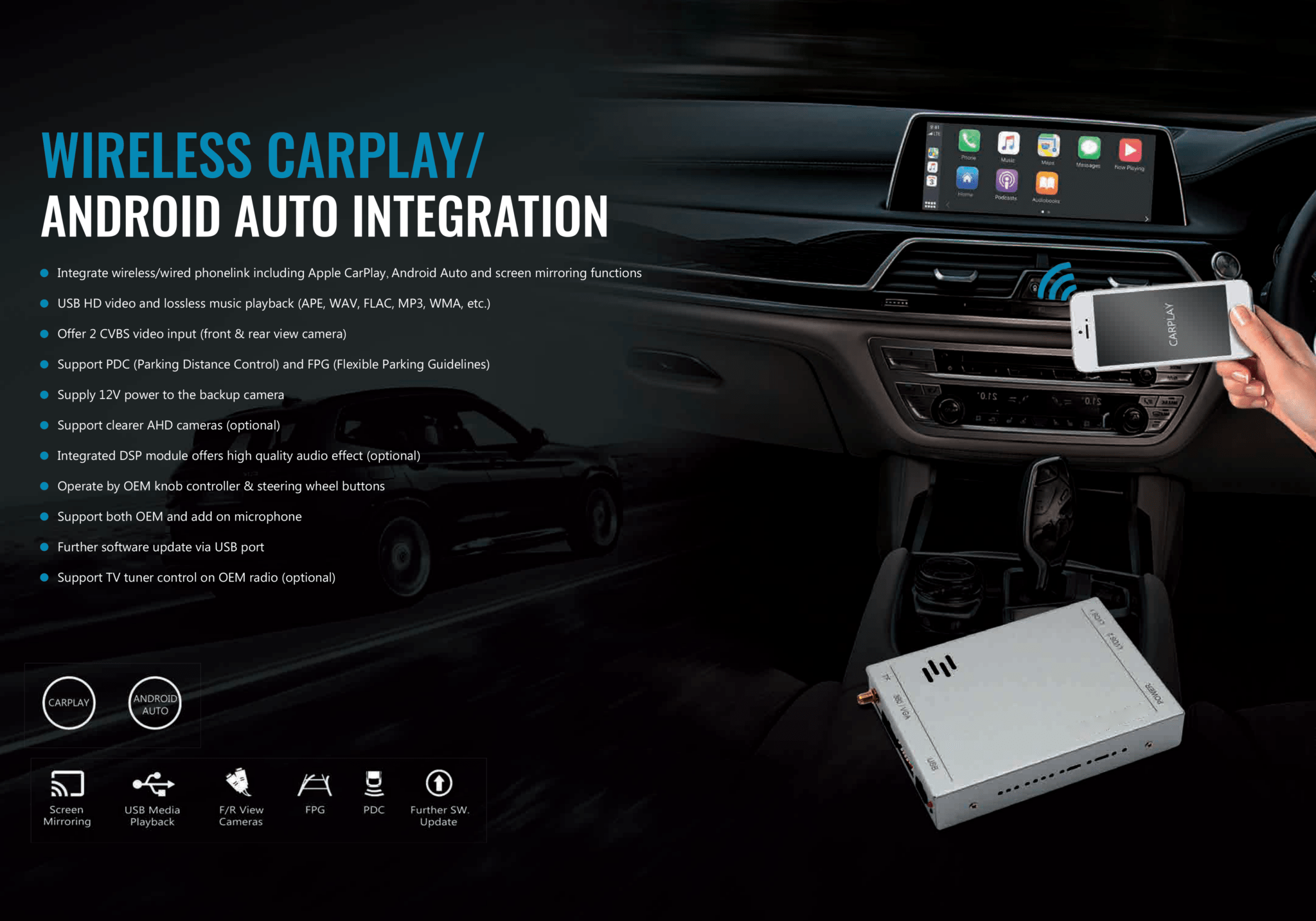 MercedesBenz SClass OEM Integrated Wireless CarPlay System